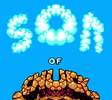 Chuck Rock II Son of Chuck title screen for Sega Game Gear